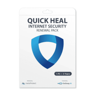 Renew Quick Heal Internet Security 1 User – 3 Year