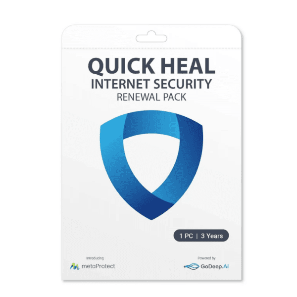 Renew Quick Heal Internet Security 1 User – 3 Year