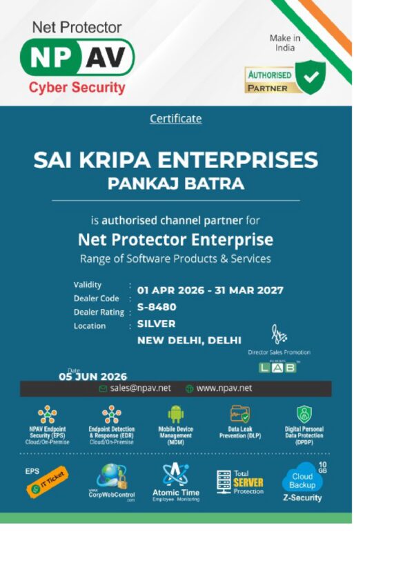 NPAV Net Protector Total Security 1 User – 1 Year