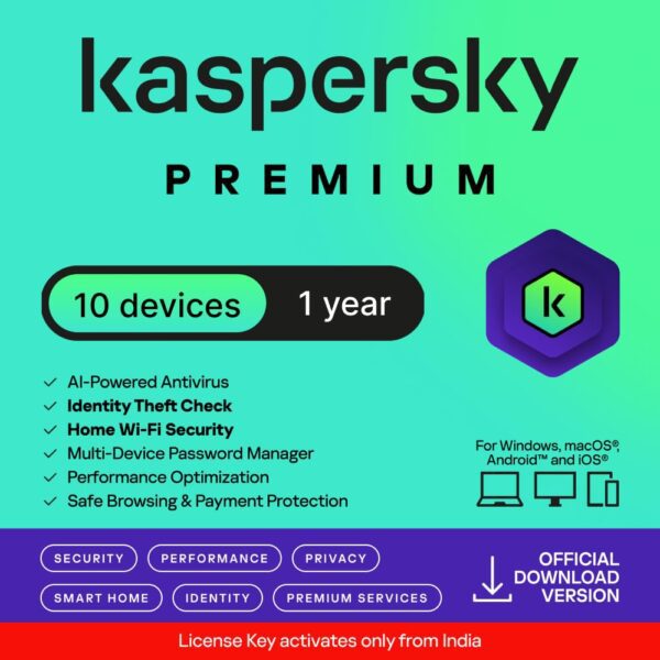 Kaspersky Premium - 10 User 1 Year