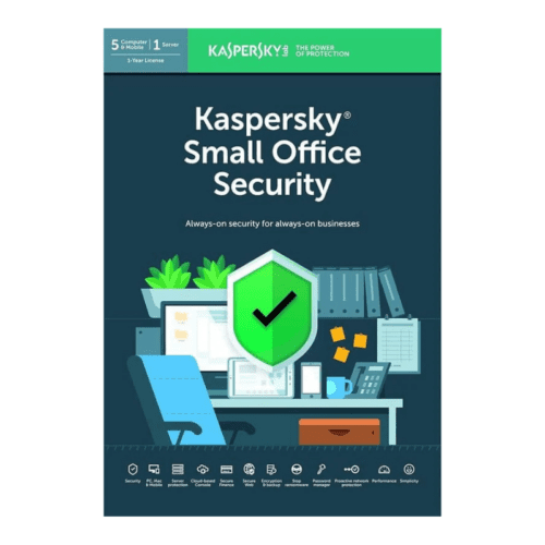 Kaspersky Small Office Security – 5 Users – 5 mobile devices- 1 Server