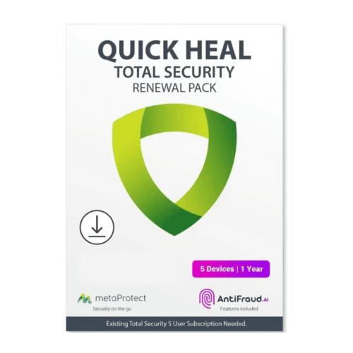 Renew Quick Heal Total Security 5 User 1 Year
