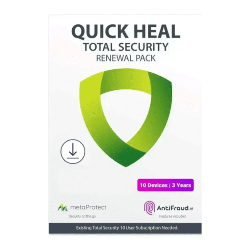 Renew Quick Heal Total Security - 10 Users 3 Years
