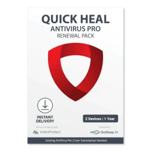 Renew Quick Heal Antivirus Pro - 2 User 1 Year