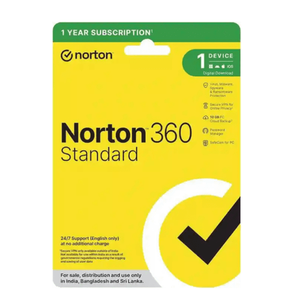 Norton 360 Standard - 1 user 1 Year