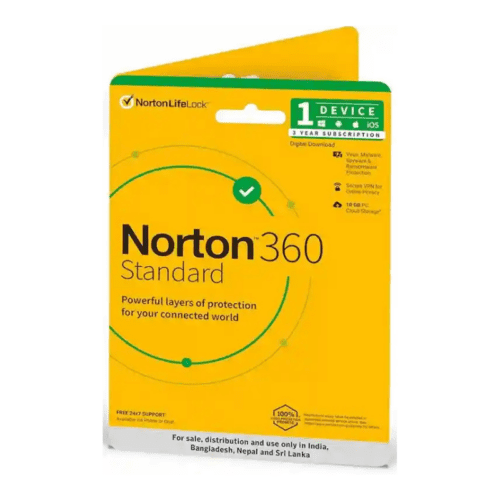 Norton 360 Standard 1 User - 3 Year Total Security
