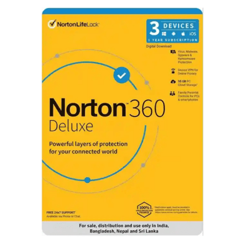 Norton 360 Deluxe 3 Devices - 1 Year Total Security
