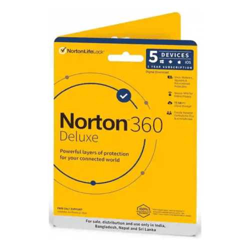 Norton 360 Deluxe 5 Devices - 1 Year Total Security