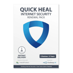 Renew Quick Heal Internet Security Premium - 5 User 3 Year