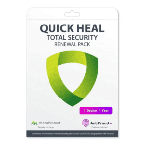 Renew Quick Heal Total Security 1 User – 1 Year