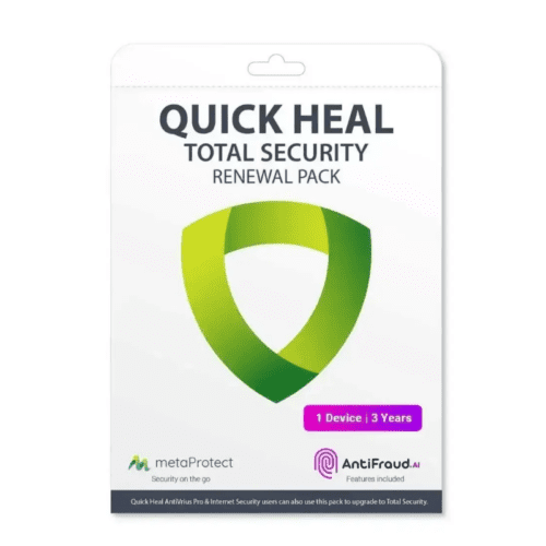 Renew Quick Heal Total Security 1 User – 3 Year