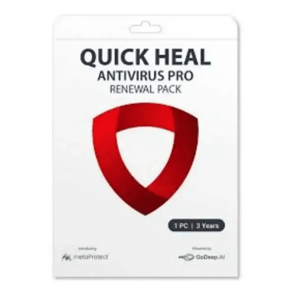 Renew Quick Heal Antivirus Pro 1 User – 3 Year