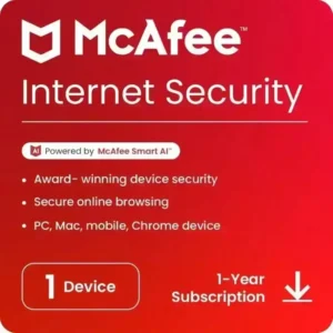 McAfee Internet Security - 1 User 1 Year