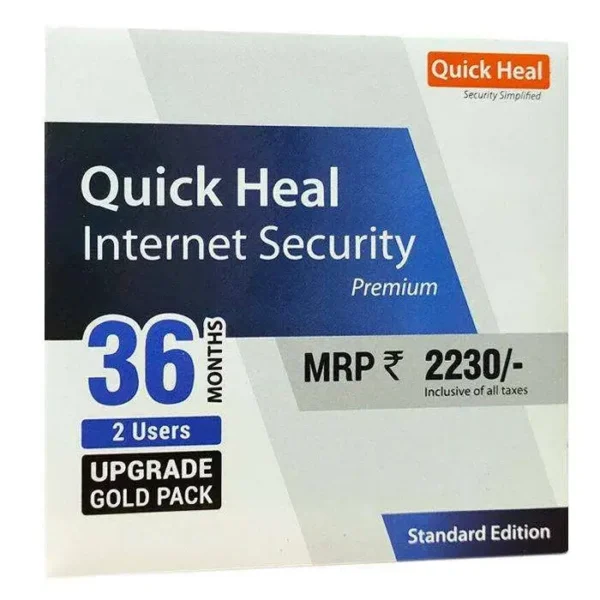 BAK-554674 Renew Quick Heal Internet Security Premium - 2 User 3 Year