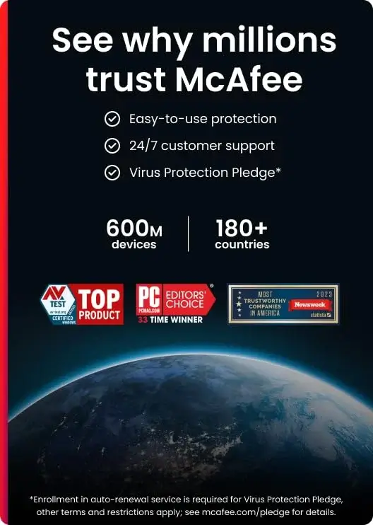 Mcafee Total Protection 1 User 3 Year
