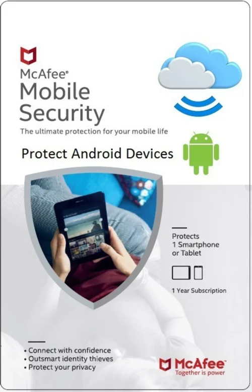 mcafeems McAfee Mobile Security - 1 User 1 Year